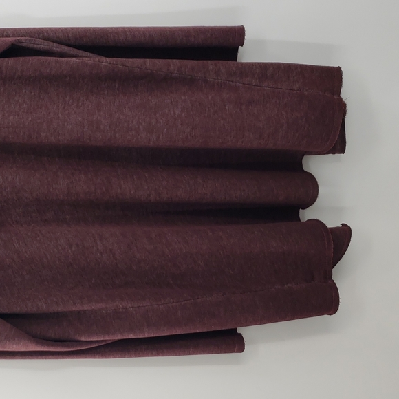 Soft Surroundings Long Hooded Cozy Wine Red Open Front Cardigan Sweater - Picture 7 of 10